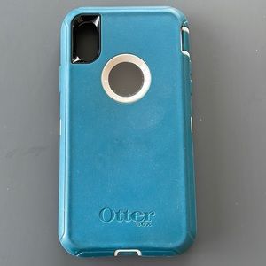 OtterBox Defender Series IPhone X/Xs case Big Sur (Blue)